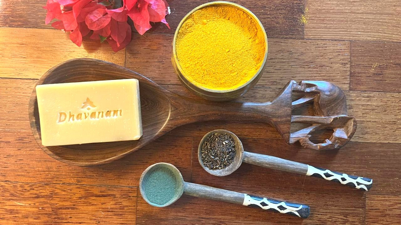 Dhavanam Turmeric Glow Soap (Brightening & Healing Formula) - Pack of 3