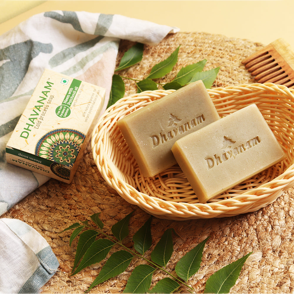 Dhavanam Neem Purifying Soap (Deep Cleansing & Anti-Bacterial)- pack of 3
