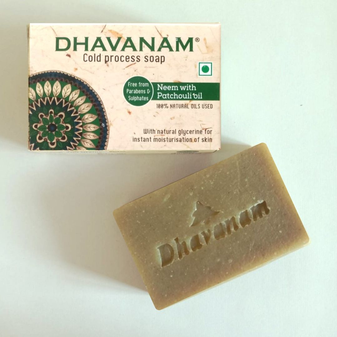 Dhavanam Neem Purifying Soap (Deep Cleansing & Anti-Bacterial)- pack of 3
