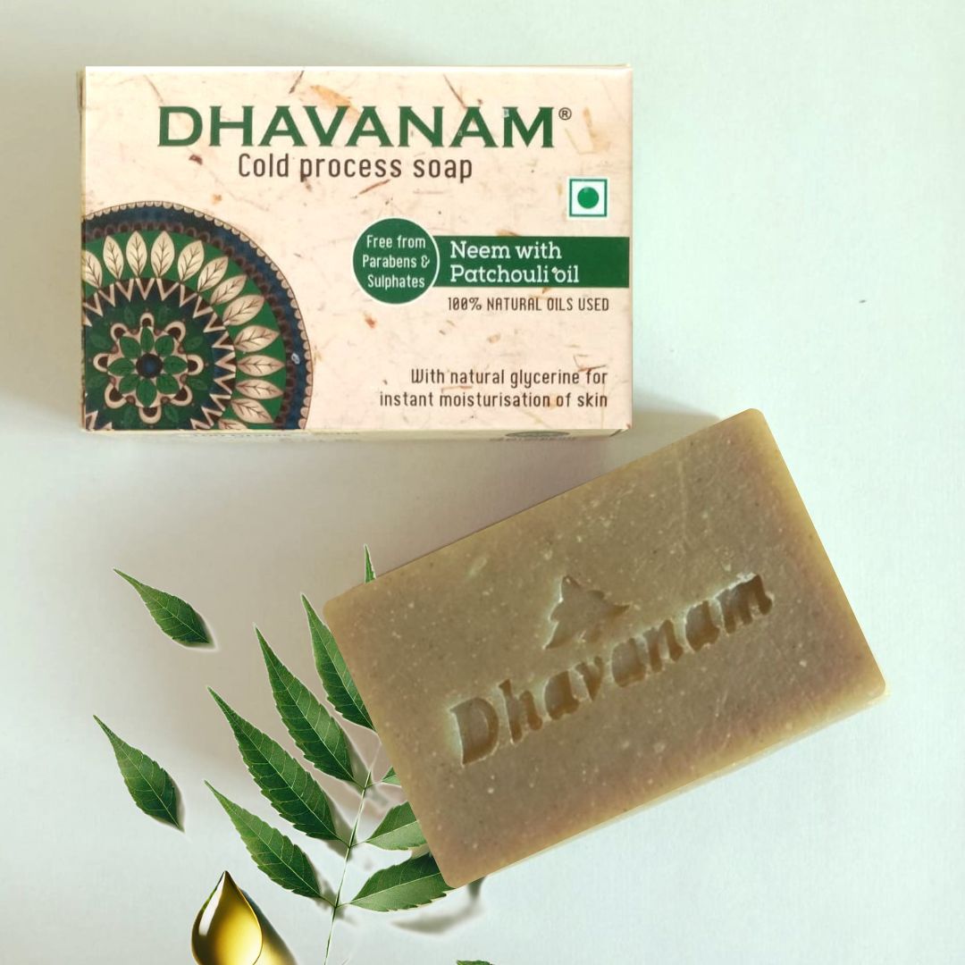Dhavanam Neem Purifying Soap (Deep Cleansing & Anti-Bacterial)- pack of 3