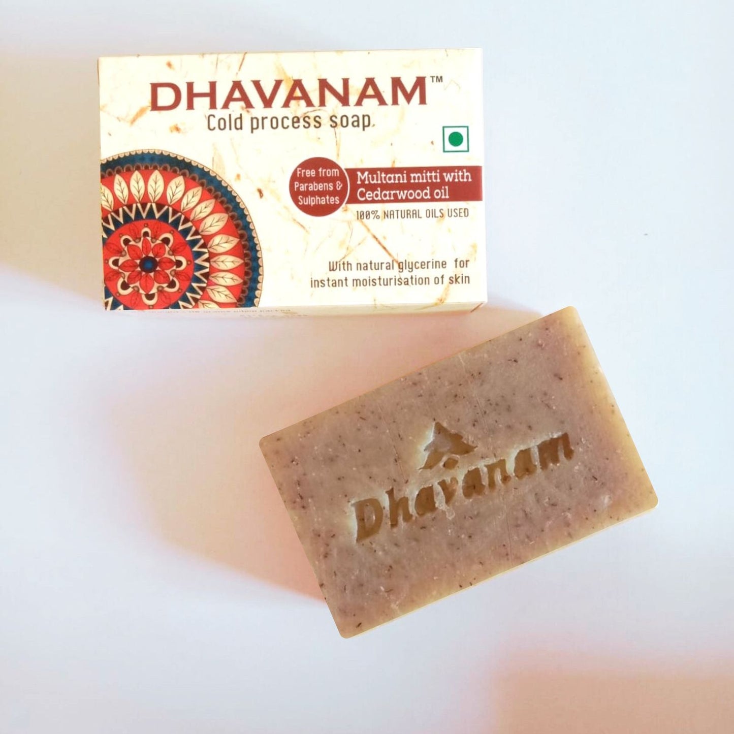 Dhavanam Multani Mitti Detox Soap (Oil Control & Skin Purification) Pack of 3