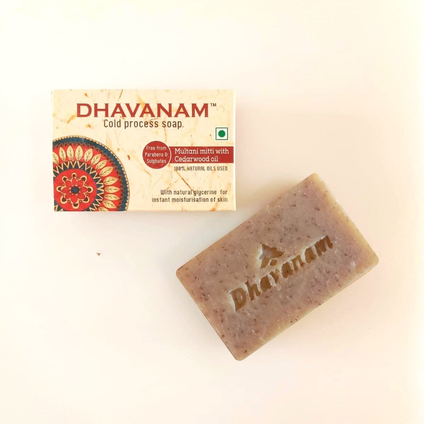 Dhavanam Multani Mitti Detox Soap (Oil Control & Skin Purification) Pack of 3