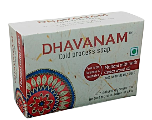 Dhavanam Multani Mitti Detox Soap (Oil Control & Skin Purification) Pack of 3