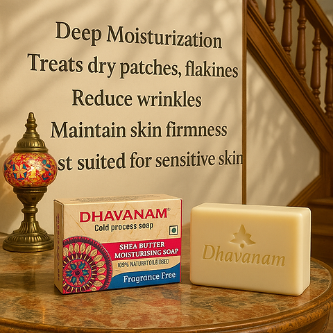 Fragrance Free Shea Butter Moisturising Soap – For Soft Skin (pack of3)