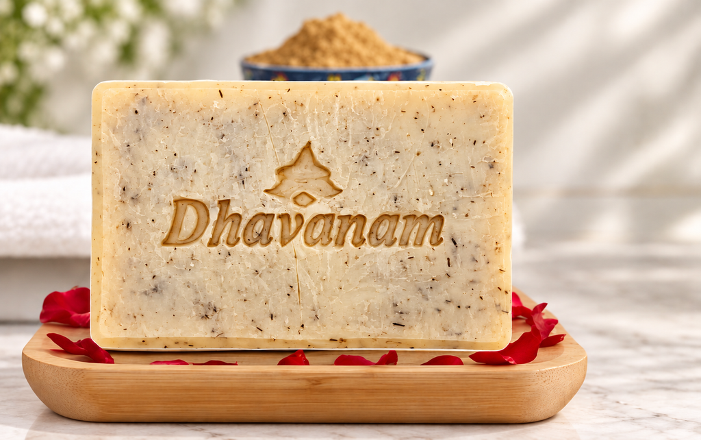 Dhavanam Natural Multani Mitti Soap (Refreshing Clay Cleanser) – Pack of 3