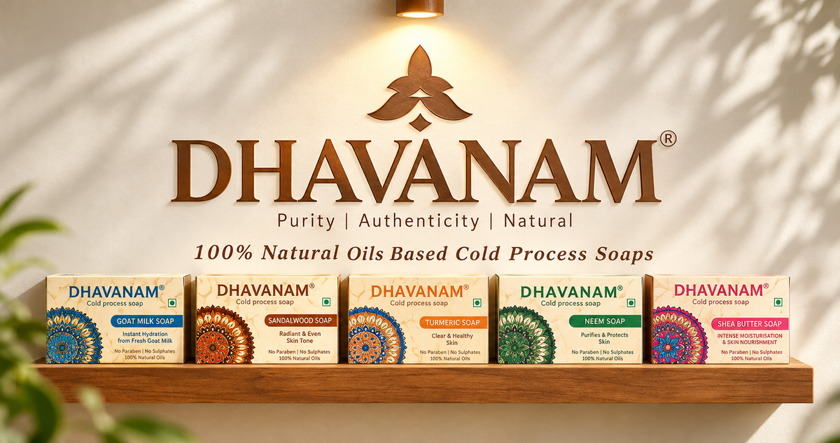 Dhavanam Natural Multani Mitti Soap (Refreshing Clay Cleanser) – Pack of 3