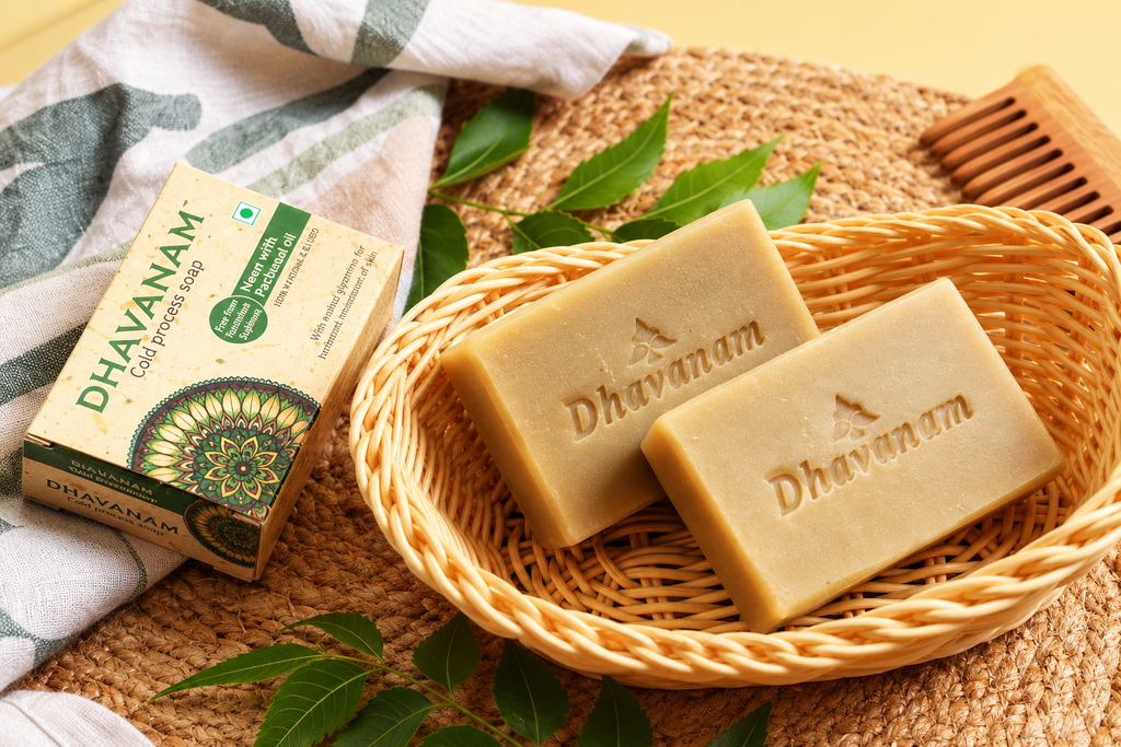 Dhavanam Natural Neem Soap (Refreshing Herbal Cleansing) – Pack of 3