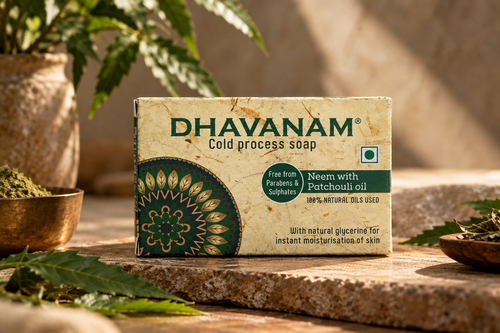 Dhavanam Natural Neem Soap (Refreshing Herbal Cleansing) – Pack of 3